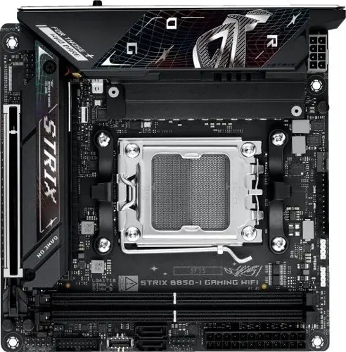 ����������� ����� Asus ROG STRIX B850-I GAMING WIFI Socket AM5 AMD B850 2xDDR5 mini-ITX AC`97 8ch(7.1) 2.5Gg RAID+HDMI (ROG STRIX B850-I GAMING WIFI)
