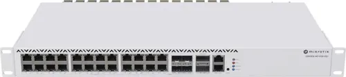 Коммутатор MikroTik CRS326-4C+20G+2Q+RM (L3) 1x100Мбит/с 20x2.5Гбит/с 4xКомбо(10GBase-T/SFP+) 2xQSFP+ управляемый (CRS326-4C+20G+2Q+RM) Коммутатор MikroTik CRS326-4C+20G+2Q+RM (L3) 1x100Мбит/с 20x2.5Гбит/с 4xКомбо(10GBase-T/SFP+) 2xQSFP+ управляемый (CRS326-4C+20G+2Q+RM)