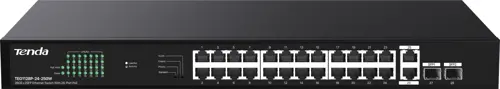  Tenda TEG1128P-24-250W (L2) 26x1/ 2SFP 24PoE 230W  (TEG1128P-24-250W)