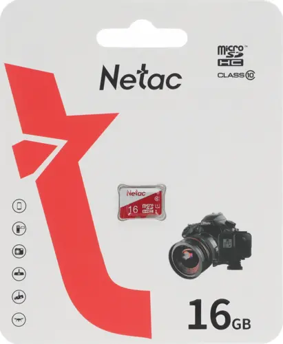   microSDHC 16GB Netac NT02P500ECO-016G-S P500 Eco w/o adapter (NT02P500ECO-016G-S)