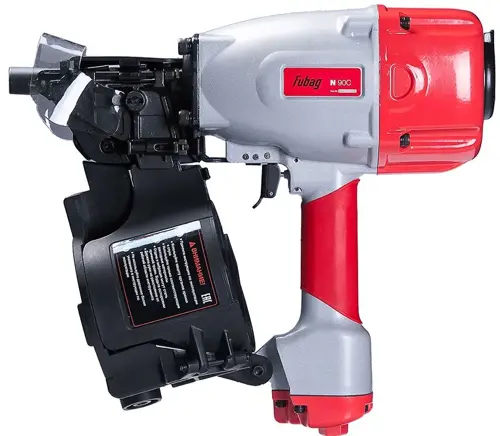Пистолет гвоздескобозабивной Fubag N90C серебристый/красный (100163) Пистолет гвоздескобозабивной Fubag N90C серебристый/красный (100163)