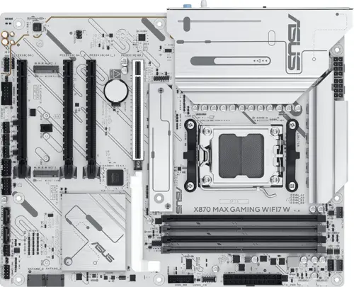 ����������� ����� Asus X870 MAX GAMING WIFI7 W Socket AM5 AMD X870 4xDDR5 ATX AC`97 8ch(7.1) 2.5Gg RAID+HDMI (X870 MAX GAMING WIFI7 W)