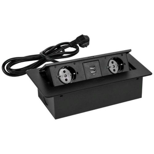 ������� ������������ Premier PX/BL-HOR-2R-2USB-BLK 1.8� (2 �������) ������ (�������) (PX/BL-HOR-2R-2USB-BLK)