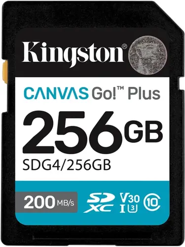   SDXC 256GB Kingston SDG4/256GB Canvas Go! Plus V30 w/o adapter (SDG4/256GB)