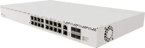 Коммутатор MikroTik CRS320-8P-8B-4S+RM (L3) 16x1Гбит/с 4xКомбо(10GBase-T/SFP+) 4SFP+ 16PoE 963W управляемый (CRS320-8P-8B-4S+RM) Коммутатор MikroTik CRS320-8P-8B-4S+RM (L3) 16x1Гбит/с 4xКомбо(10GBase-T/SFP+) 4SFP+ 16PoE 963W управляемый (CRS320-8P-8B-4S+RM)