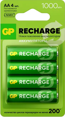 ����������� GP Smart Energy AA NiMH 1000mAh (4��) (GP 100AAHCV-2CRSBC4 32/192) (�������� 8 ��.)