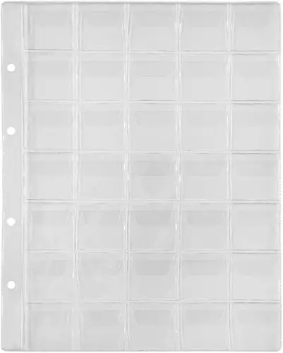 Файлы Silwerhof Create пвх 130мкм (упак.:5шт)для монет (35 ячеек) (упаковка 4 шт.) Файлы Silwerhof Create пвх 130мкм (упак.:5шт)для монет (35 ячеек) (упаковка 4 шт.)