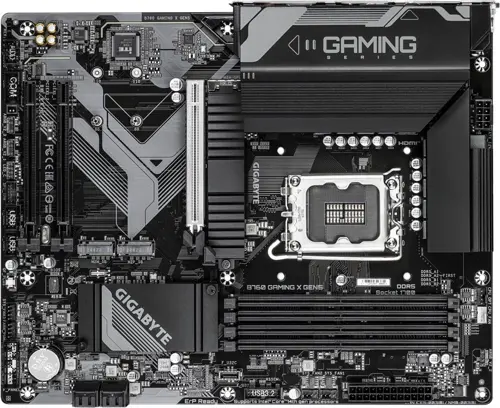   Gigabyte B760 GAMING X GEN5 Soc-1700 Intel B760 4xDDR5 ATX AC`97 8ch(7.1) 2.5Gg RAID+HDMI+DP (B760 GAMING X GEN5)