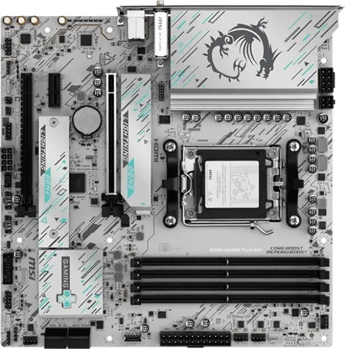 ����������� ����� MSI B850M GAMING PLUS WIFI Socket AM5 AMD B850 4xDDR5 mATX AC`97 8ch(7.1) 5Gigabit RAID+HDMI+DP (B850M GAMING PLUS WIFI)