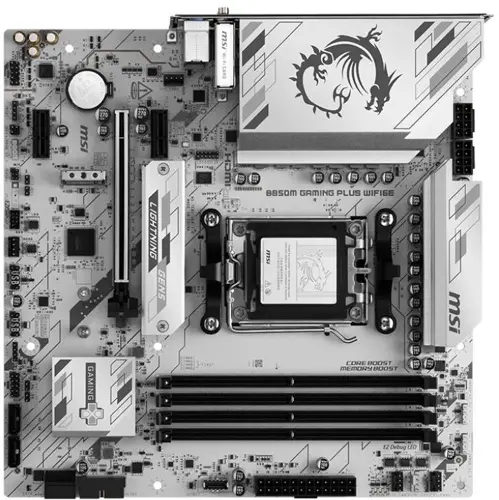 ����������� ����� MSI B850M GAMING PLUS WIFI6E Socket AM5 AMD B850 4xDDR5 mATX AC`97 8ch(7.1) 2.5Gg RAID+HDMI+DP (B850M GAMING PLUS WIFI6E)