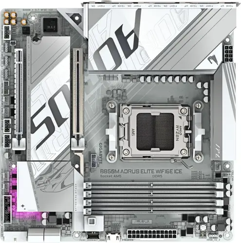 ����������� ����� Gigabyte B850M AORUS ELITE WIFI6E Socket AM5 AMD B850 mATX AC`97 8ch(7.1) 2.5Gg RAID+DP (B850M A ELT WF6E)