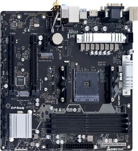 ����������� ����� Biostar B550MX/E PRO Soc-AM4 AMD B550 4xDDR4 mATX AC`97 8ch(7.1) GbLAN RAID+VGA+DVI+HDMI (B550MX/E PRO)