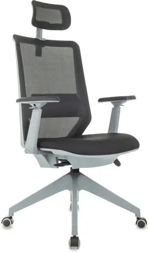 Кресло эргономичное Бюрократ MC-G611NL-H черный Elastic-102 с подголов. крестов.4-луч. пластик пластик серый (MC-G611NL-H/B/NEO-B) Кресло эргономичное Бюрократ MC-G611NL-H черный Elastic-102 с подголов. крестов.4-луч. пластик пластик серый (MC-G611NL-H/B/NEO-B)