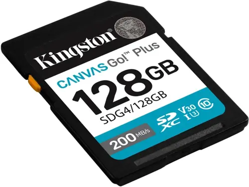   SDXC 128GB Kingston SDG4/128GB Canvas Go! Plus V30 w/o adapter (SDG4/128GB)