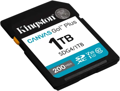   SDXC 1TB Kingston SDG4/1TB Canvas Go! Plus V30 w/o adapter (SDG4/1TB)