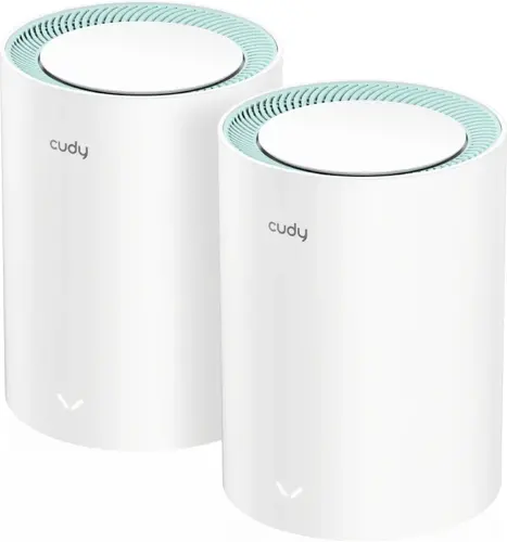  Mesh  Cudy M1500 (M1500(2-PACK)) AX1500 10/100/1000BASE-TX  (.:2) (M1500(2-PACK))