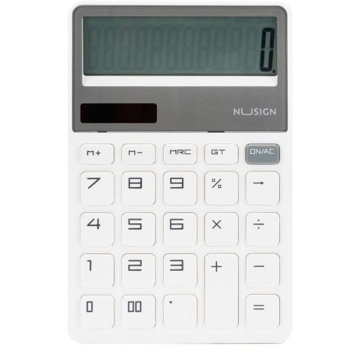 Калькулятор настольный Deli Nusign ENS042WHITE белый 12-разр. (ENS042WHITE) Калькулятор настольный Deli Nusign ENS042WHITE белый 12-разр. (ENS042WHITE)