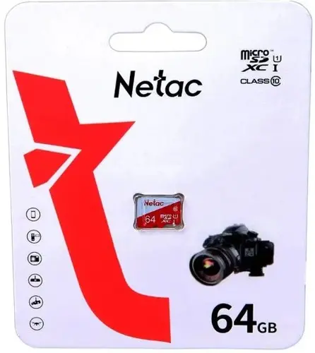   microSDXC 64GB Netac NT02P500ECO-064G-S P500 Eco w/o adapter (NT02P500ECO-064G-S)