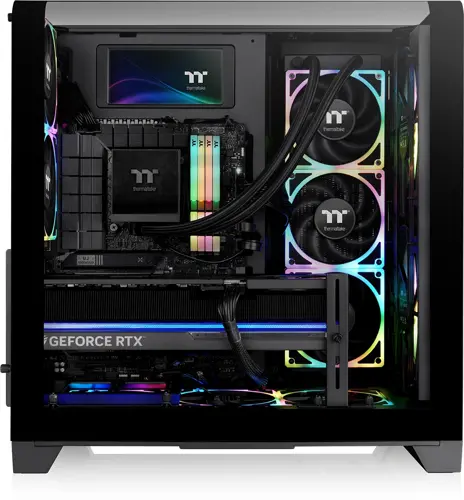 ������ Thermaltake View 390 Air ������ ��� �� ATX 9x120mm 2x140mm 2x200mm 2xUSB3.0 audio bott PSU (CA-11F-00M1WN-00)
