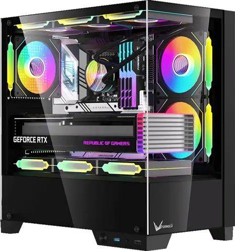 ������ Formula Crystal Z1M Plus FR ������ ��� �� mATX 9x120mm 1xUSB3.0 audio bott PSU (CRYSTAL Z1M + FR)