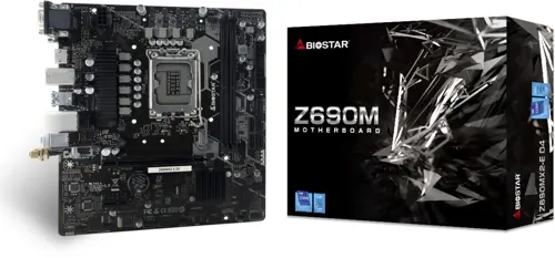   Biostar Z690MX2-E D4 Soc-1700 Intel Z690 2xDDR4 mATX AC`97 8ch(7.1) 2.5Gg RAID+VGA+DVI+HDMI (Z690MX2-E D4)