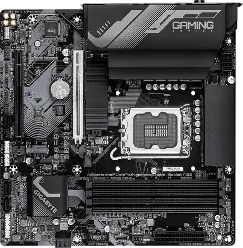   Gigabyte B760M G X WF6E GEN5 Soc-1700 Intel B760 4xDDR5 mATX AC`97 8ch(7.1) 2.5Gg RAID+HDMI+DP (B760M G X WF6E GEN5)