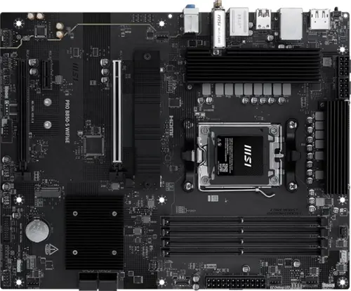 ����������� ����� MSI PRO B850-S WIFI6E Socket AM5 AMD B850 4xDDR5 ATX AC`97 8ch(7.1) 2.5Gg RAID+HDMI+DP (PRO B850-S WIFI6E)