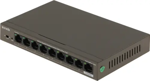 Коммутатор Tenda TEG1109P-8-102W (L2) 9x1Гбит/с 8PoE 92W неуправляемый (TEG1109P-8-102W) Коммутатор Tenda TEG1109P-8-102W (L2) 9x1Гбит/с 8PoE 92W неуправляемый (TEG1109P-8-102W)