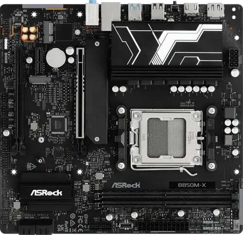 ����������� ����� Asrock B850M-X R2.0 Socket AM5 AMD B850 2xDDR5 mATX AC`97 8ch(7.1) 2.5Gg RAID+HDMI+DP (B850M-X R2.0)