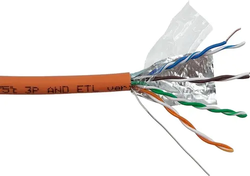 ������ �������������� Lanmaster LAN-5EFTP-HFLT-OR ���.5E FTP 4 ���� 24AWG LSZH ���������� 305� ��������� (LAN-5EFTP-HFLT-OR)