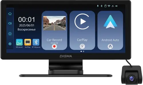 Автомобильный монитор Digma Smart Play 1200 Dual 8.9 Автомобильный монитор Digma Smart Play 1200 Dual 8.9