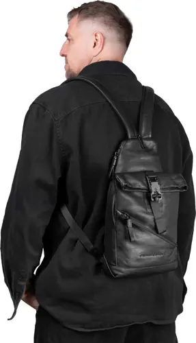 Рюкзак слинг Piquadro Harper CA6784AP/N черный кожа (CA6784AP/N) Рюкзак слинг Piquadro Harper CA6784AP/N черный кожа (CA6784AP/N)