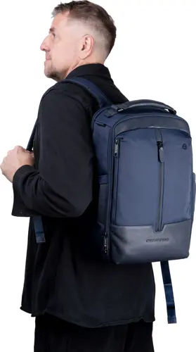 Рюкзак мужской Piquadro Marcel CA6823W138/BLU синий ткань/натур.кожа (CA6823W138/BLU) Рюкзак мужской Piquadro Marcel CA6823W138/BLU синий ткань/натур.кожа (CA6823W138/BLU)