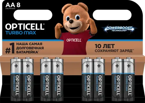 ������� Opticell Turbo MAX LR6 AA (8��) ������� (6053007) (�������� 12 ��.)