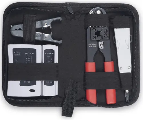 Набор инструментов Cabeus HT-TK-02 для заделки и обрезки черный (HT-TK-02) Набор инструментов Cabeus HT-TK-02 для заделки и обрезки черный (HT-TK-02)