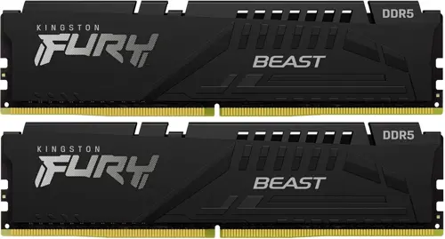 ������ DDR5 2x32GB 5600MHz Kingston KF556C40BB2K2-64 Fury Beast Black RTL PC5-44800 CL40 DIMM 288-pin 1.25� dual rank � ���������� Ret (KF556C40BB2K2-64)