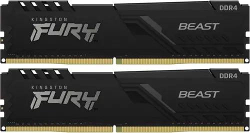 ������ DDR4 2x16GB 3200MHz Kingston KF432C16BB1K2/32WP Fury Beast Black RTL Gaming PC4-25600 CL16 DIMM 288-pin 1.35� dual rank � ���������� Ret (KF432C16BB1K2/32WP)