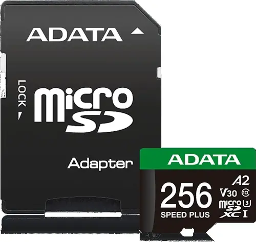���� ����� microSDXC 256GB A-Data UD256GUI3V30A2SP-RA1 Speed Plus V30 A2 + adapter (UD256GUI3V30A2SP-RA1)