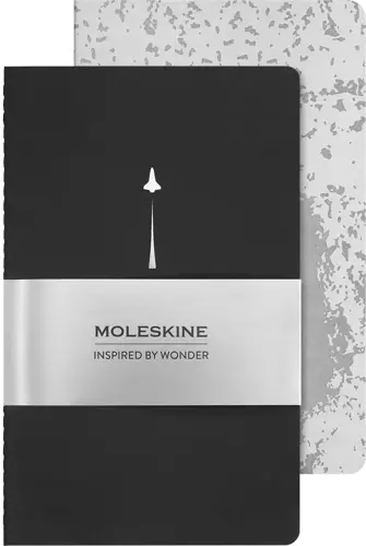 ������� Moleskine CAHIER NASA-INSPIRED SKCAHLP7063S2 Large 130�210�� 120���. ������������ ������ ������� �����������/������ Moon (2��) (SKCAHLP7063S2)