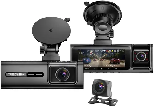 ���������������� TrendVision Phantom 3CH GPS ������ 1440x2560 1440p 170��. GPS SA230D (PHANTOM 3CH GPS)