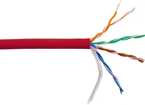 ������ �������������� Lanmaster LAN-5EUTP-HFLT-RD ���.5E UTP 4 ���� 24AWG LSZH ���������� 305� ������� (LAN-5EUTP-HFLT-RD)