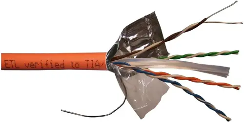 Кабель информационный Lanmaster LAN-6EFTP-HFLT-OR кат.6 FTP 4 пары 23AWG LSZH внутренний 305м оранжевый (LAN-6EFTP-HFLT-OR) Кабель информационный Lanmaster LAN-6EFTP-HFLT-OR кат.6 FTP 4 пары 23AWG LSZH внутренний 305м оранжевый (LAN-6EFTP-HFLT-OR)