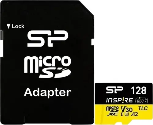 Флеш карта microSDXC 128GB Silicon Power SP128GBSTXLA2V1NSP Inspire V30 A2 + adapter (SP128GBSTXLA2V1NSP) Флеш карта microSDXC 128GB Silicon Power SP128GBSTXLA2V1NSP Inspire V30 A2 + adapter (SP128GBSTXLA2V1NSP)