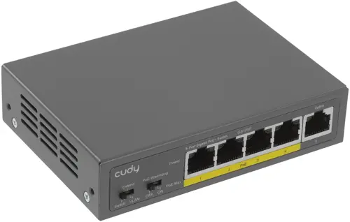 ���������� Cudy GS105P (L2) 5x1����/� 4PoE+ ����������� (GS105P)