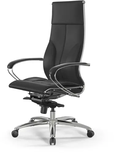 МЕТТА Кресло Метта Samurai Lux черный сиденье черный экокожа с подголов. крестов. металл хром (Z3E.2.1.49) МЕТТА Кресло Метта Samurai Lux черный сиденье черный экокожа с подголов. крестов. металл хром (Z3E.2.1.49)