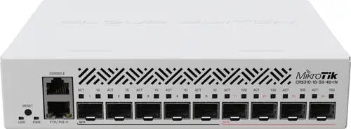 ���������� MikroTik CRS310-1G-5S-4S+IN (L3) 6x1����/� 4x10����/� 5SFP 4SFP+ 1PoE ����������� (CRS310-1G-5S-4S+IN)