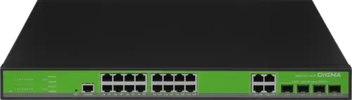 ���������� Digma DSW716G-4C-R (L2+) 16x1����/� 4x�����(1000BASE-T/SFP) ����������� (DSW716G-4C-R)