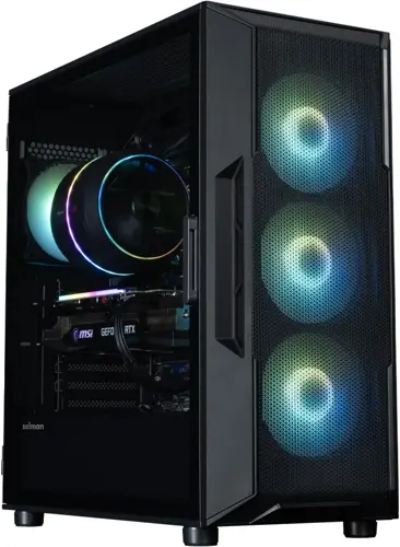 ������ Zalman i3 Neo V2 ������ ��� �� ATX 7x120mm 5x140mm 1xUSB3.0 audio bott PSU (I3 NEO ARGB V2 BLACK)