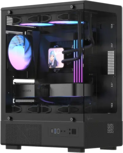 ������ Formula Crystal Z1CM v2 ������ ��� �� mATX 1xUSB2.0 1xUSB3.0 audio bott PSU (CRYSTAL Z1CM BLACK V2)