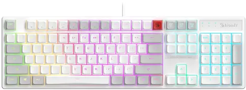 Клавиатура A4Tech Bloody B230N белый USB Multimedia for gamer LED (B230N) (B230N) Клавиатура A4Tech Bloody B230N белый USB Multimedia for gamer LED (B230N) (B230N)